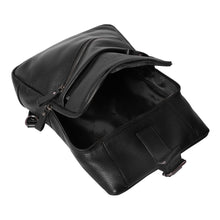 Load image into Gallery viewer, Quality Crunch - Unisex Leather Backpack/Crossbody Bag - Black