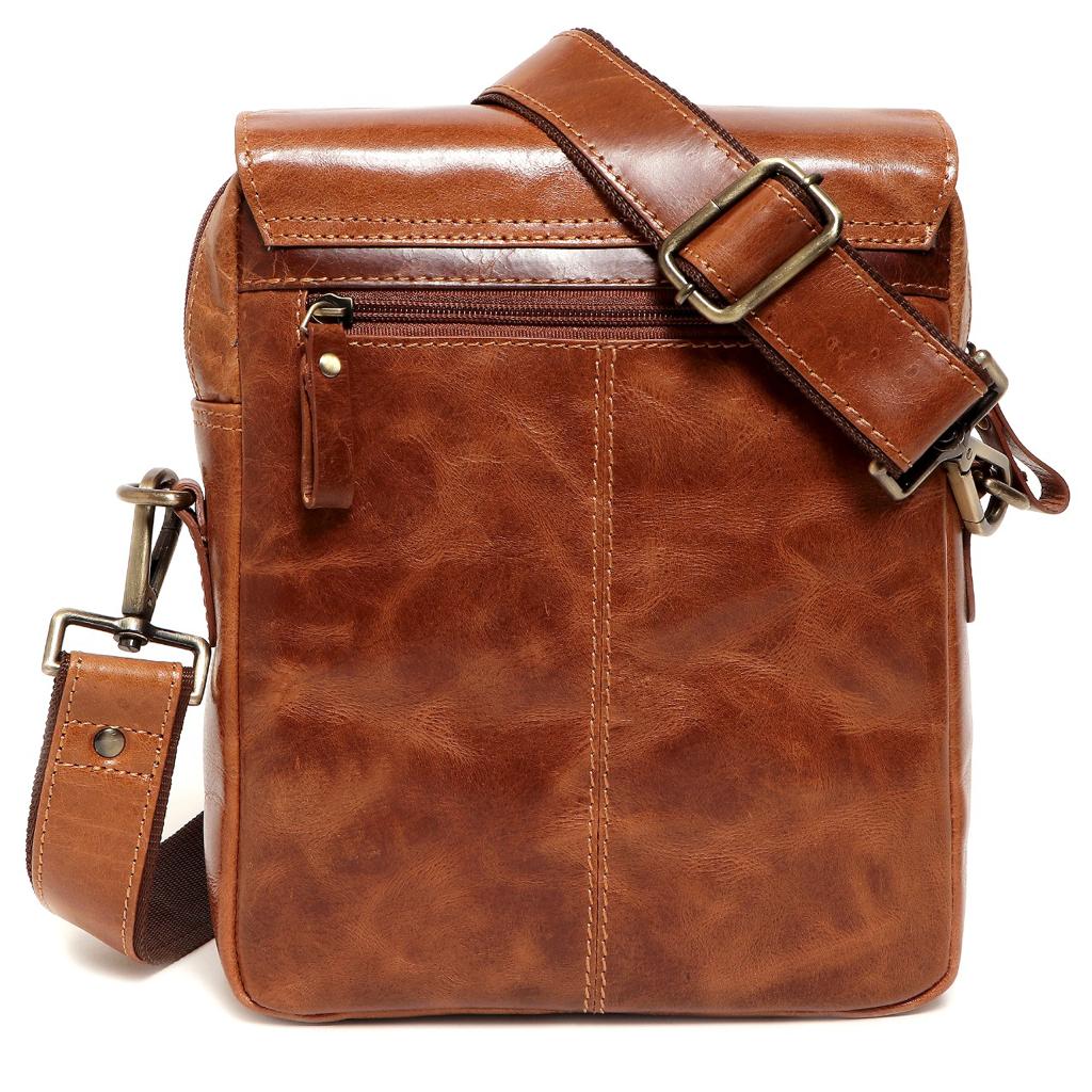 London Velvery Unisex Cross Body Leather Messenger Bag