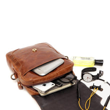 Load image into Gallery viewer, London Velvery Unisex Cross Body Leather Messenger Bag